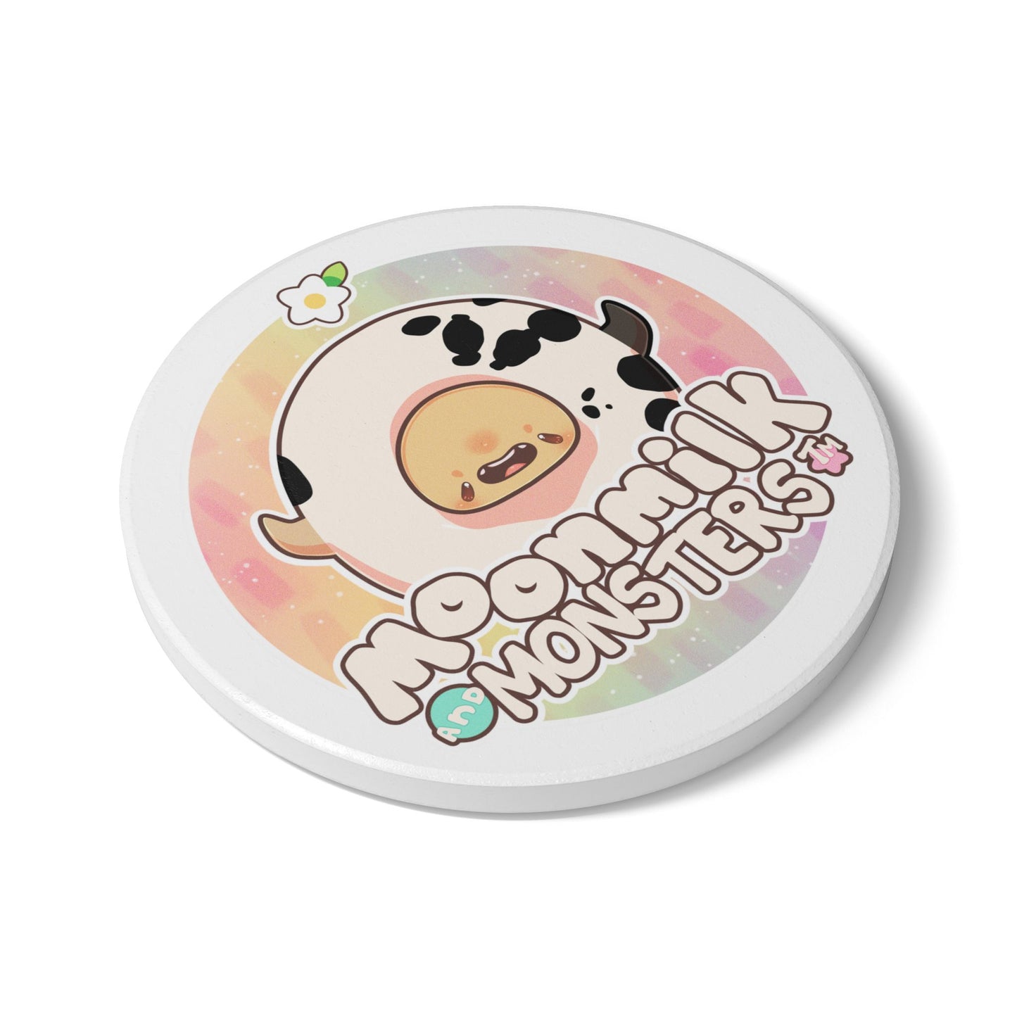 Moonmilk and Monsters Ceramic Coaster