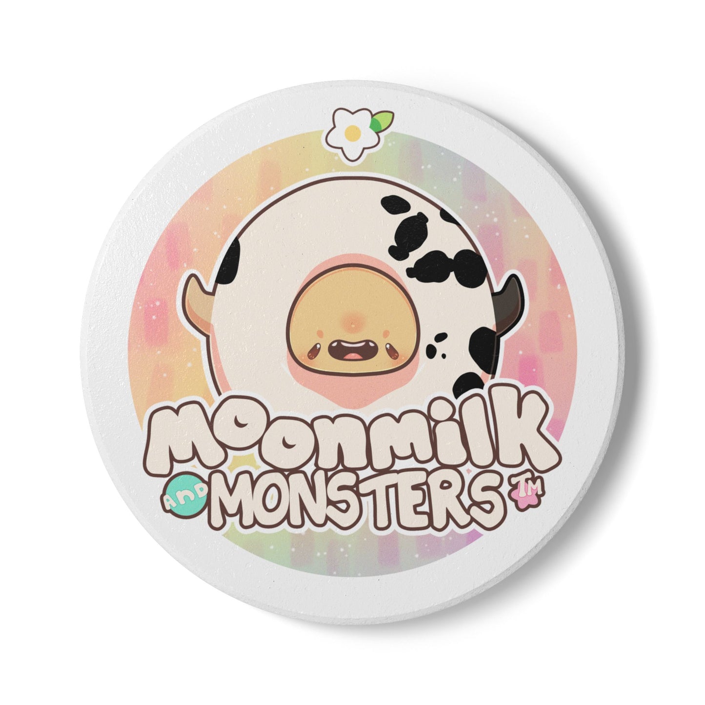 Moonmilk and Monsters Ceramic Coaster