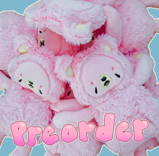 🍓 PREORDER Tiny Pink Strawberry Cream Bear